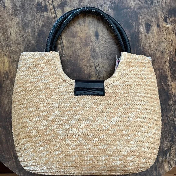 Straw shoulder handbag with starfish accent - Picture 7 of 15